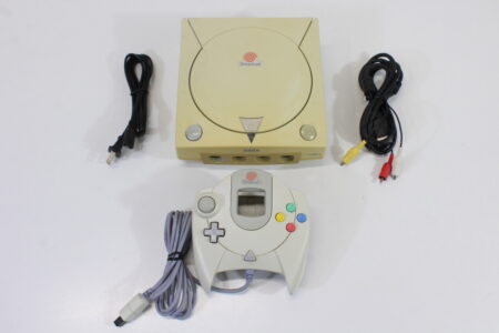 SEGA Dreamcast White Console & Controller AC AV HKT-3000 (C Discolored New Clock Battery) SEGA Dreamcast DC
