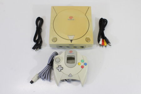 SEGA Dreamcast White Console & Controller AC AV HKT-3000 (C Discolored New Clock Battery) SEGA Dreamcast DC