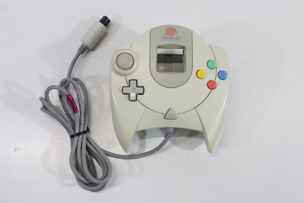 SEGA Dreamcast White Console & Controller AC AV HKT-3000 (C Discolored New Clock Battery) SEGA Dreamcast DC