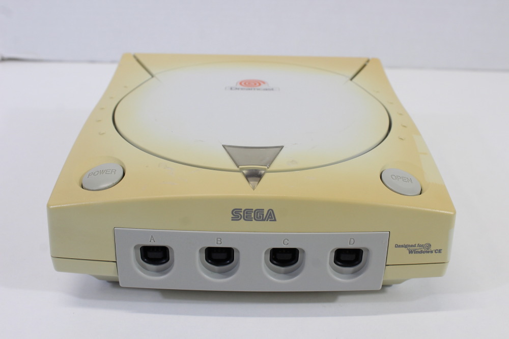 SEGA Dreamcast White Console & Controller AC AV HKT-3000 (C Discolored New Clock Battery) SEGA Dreamcast DC