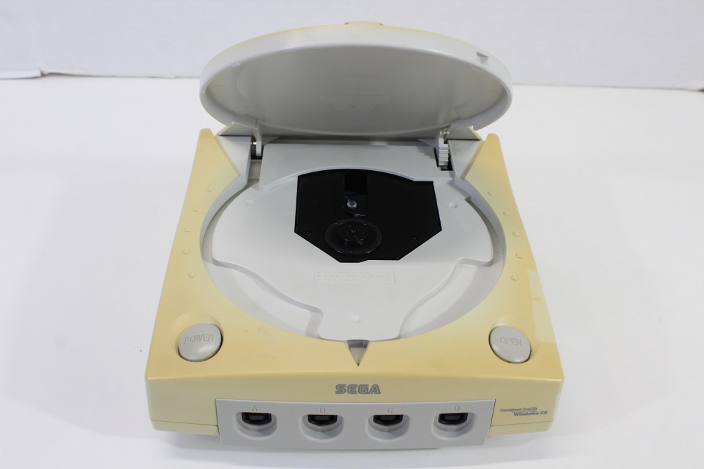 SEGA Dreamcast White Console & Controller AC AV HKT-3000 (C Discolored New Clock Battery) SEGA Dreamcast DC