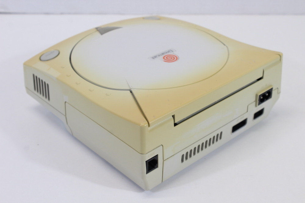 SEGA Dreamcast White Console & Controller AC AV HKT-3000 (C Discolored New Clock Battery) SEGA Dreamcast DC