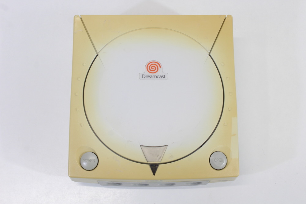 SEGA Dreamcast White Console & Controller AC AV HKT-3000 (C Discolored New Clock Battery) SEGA Dreamcast DC
