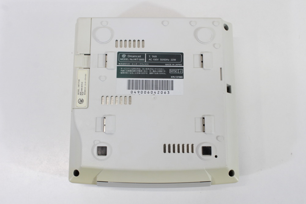 SEGA Dreamcast White Console & Controller AC AV HKT-3000 (C Discolored New Clock Battery) SEGA Dreamcast DC