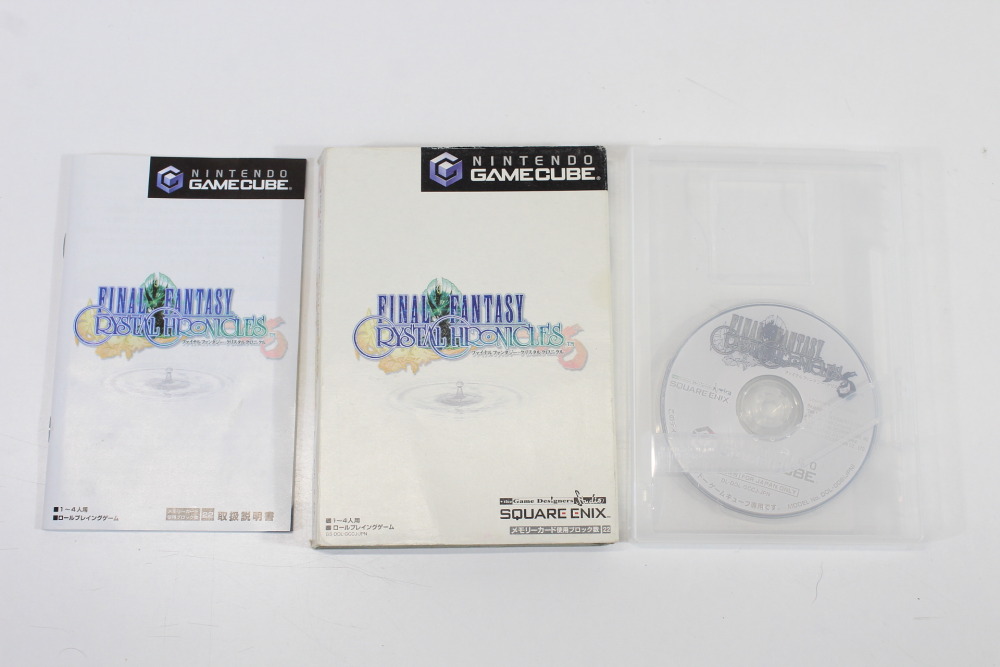 Final Fantasy Crystal Chronicles CIB Boxed W/ GBA Cable (A) Nintendo GameCube GC