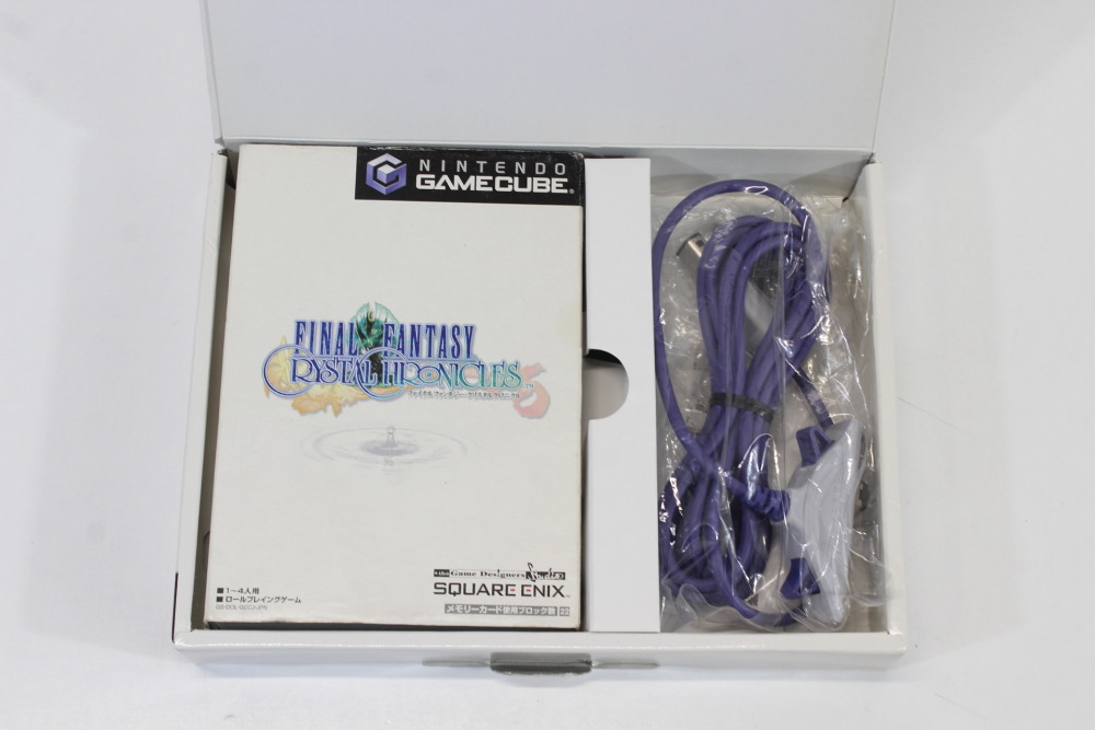 Final Fantasy Crystal Chronicles CIB Boxed W/ GBA Cable (A) Nintendo GameCube GC