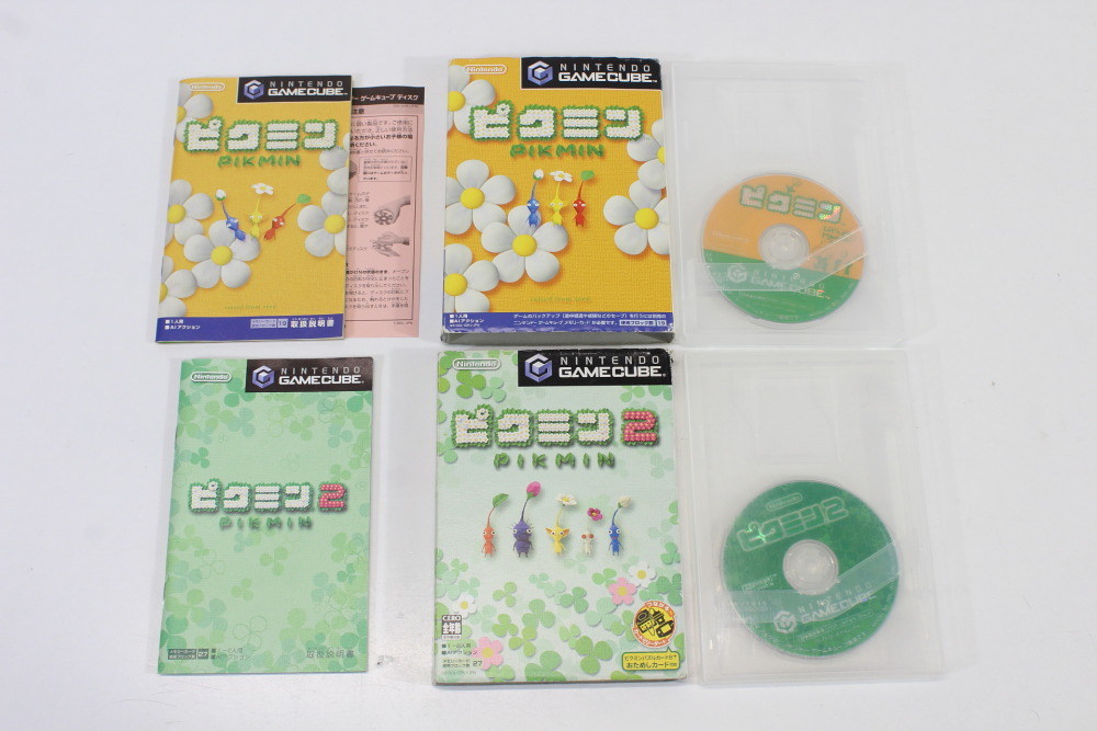 Lot of 2 Pikmin 1 & 2 (B) Nintendo GameCube GC