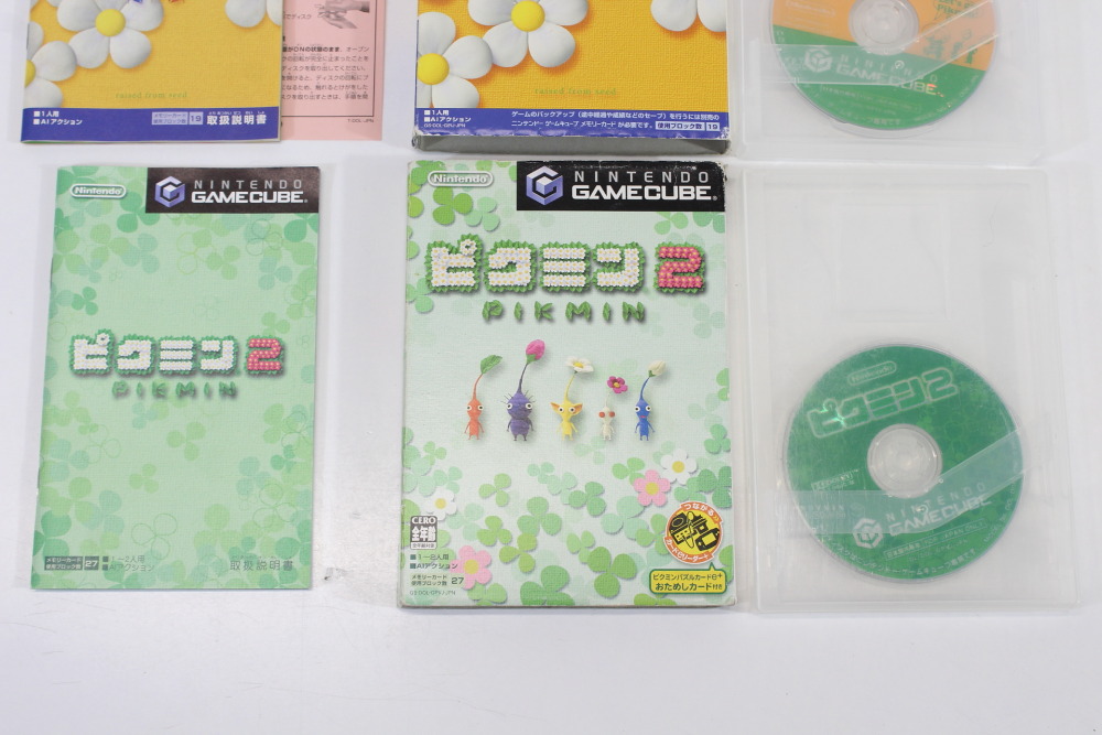 Lot of 2 Pikmin 1 & 2 (B) Nintendo GameCube GC