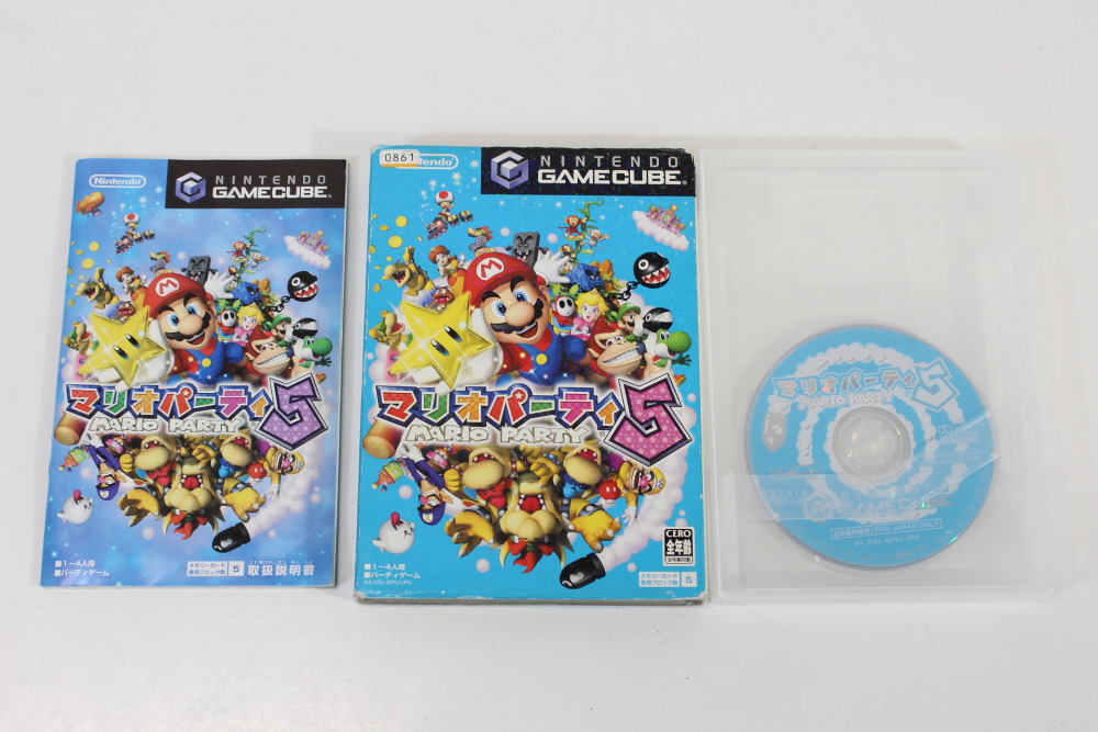 Lot of 4 Mario Party 4 5 6 7 (B) Nintendo GameCube GC