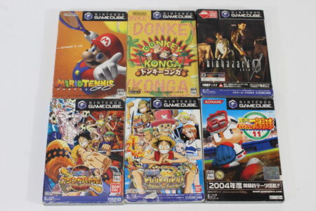 Lot of 6 Nintendo GameCube Games Mario Tennis Pawapuro 11 Biohazard 0 Zero One Piece Grand Battle 3 Treasure Battle Donkey Konga (B) Nintendo GameCube GC
