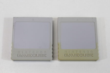 Lot of 2 Official Nintendo GameCube Memory Card 59 Blocks OEM DOL-008 (B)