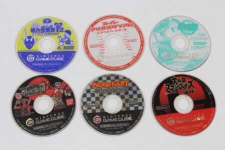 Lot of 6 Games Super Smash Bros DX Melee One Piece Grand Battle Rush MomoTetsu Mario Stadium Baseball Mario Kart Double Dash Pawapuro 11 Discs Only (B) Nintendo GameCube GC