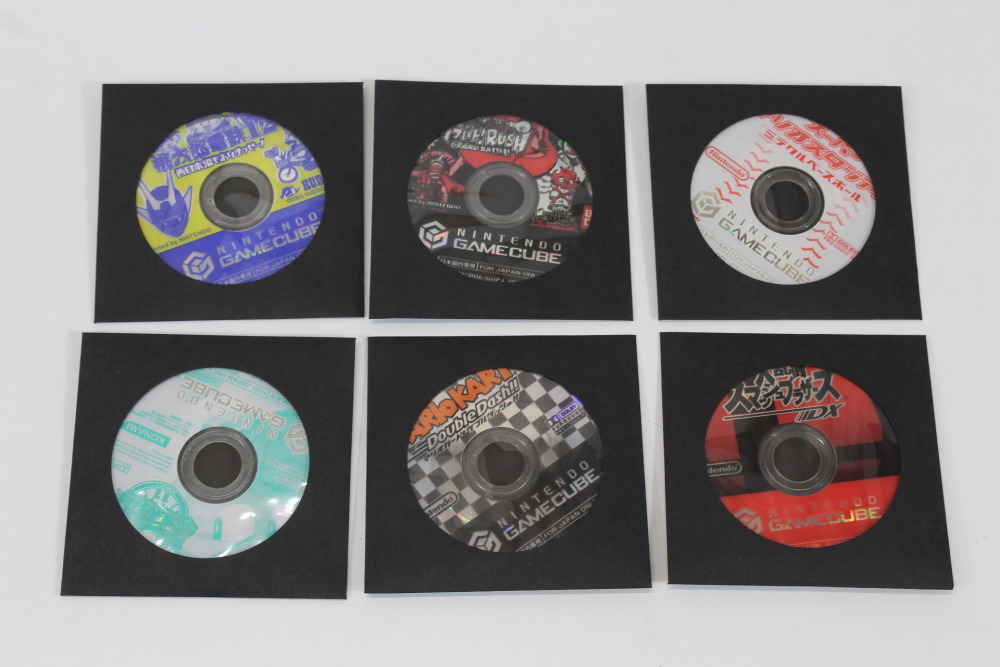 Lot of 6 Games Super Smash Bros DX Melee One Piece Grand Battle Rush MomoTetsu Mario Stadium Baseball Mario Kart Double Dash Pawapuro 11 Discs Only (B) Nintendo GameCube GC