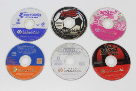 Lot of 6 Games Super Smash Bros DX Melee Starfox Adventure Made in Wario World Soccer 2002 Mario Strikers Pawapuro 9 Ketteiban Discs Only (B) Nintendo GameCube GC