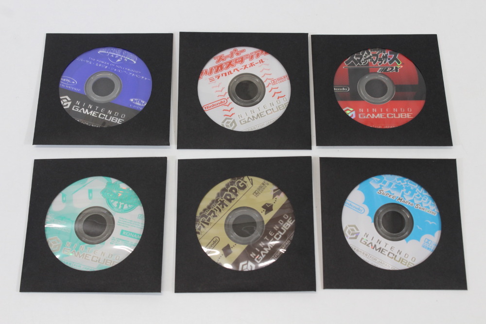 Lot of 6 Games Super Smash Bros DX Melee Paper Mario RPG Super Mario Sunshine Universal Studios Japan Mario Stadium Pawapuro 11 Discs Only (B) Nintendo GameCube GC