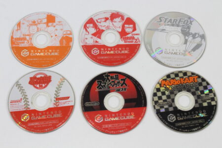 Lot of 6 Games Super Smash Bros DX Melee Mario Kart Double Dash Starfox Assault Naruto 2 3 Pawapuro 10 Discs Only (B) Nintendo GameCube GC