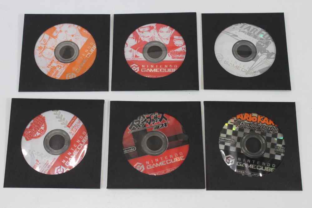 Lot of 6 Games Super Smash Bros DX Melee Mario Kart Double Dash Starfox Assault Naruto 2 3 Pawapuro 10 Discs Only (B) Nintendo GameCube GC