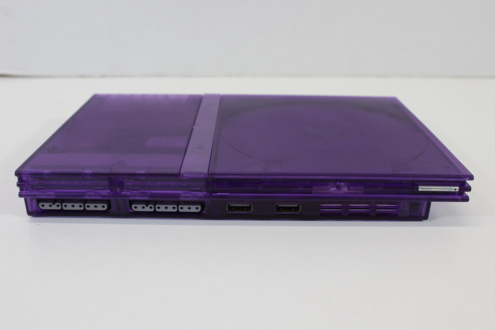 PS2 SCPH-77000 Slim Clear Purple Console Wireless Controller AV Cable AC Adapter (A) SONY PlayStation 2 PS2