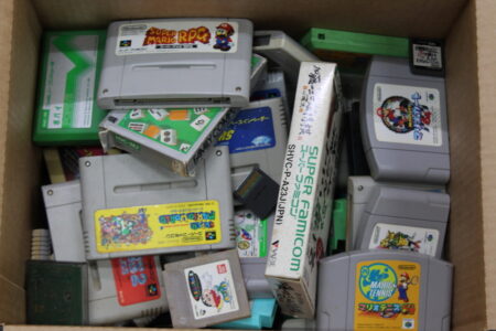Japanese Video Game Cartridges Bulk Lot Mixed NTSC-J Japan Wholesale 10/20/30 LB (Untested & Uncleaned)