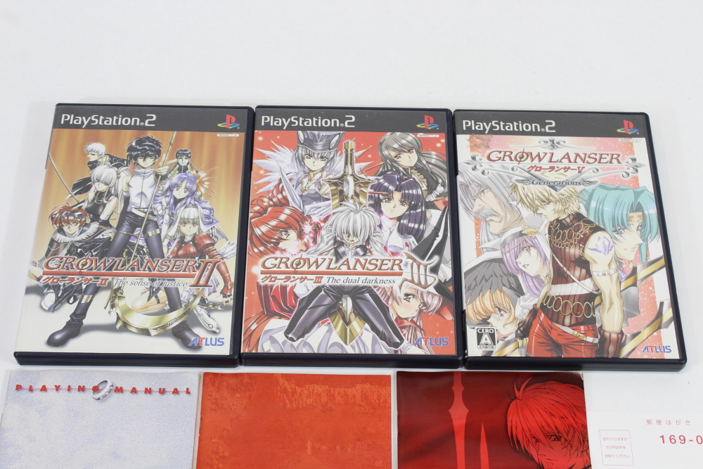 Lot of 3 Growlanser II 2 III 3 V 5 (B) SONY PlayStation 2 PS2