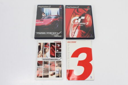 Lot of 2 Gran Turismo 3 A-Spec & Ridge Racer V CIB (B) SONY PlayStation 2 PS2
