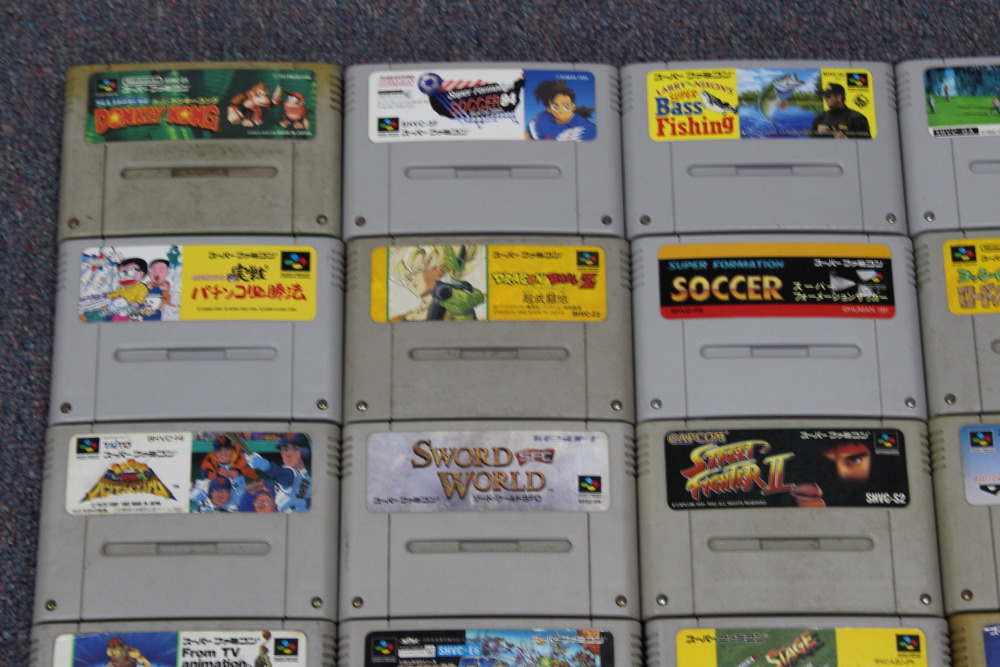 Wholesale Lot of 24 Nintendo Super Famicom Games SFC (Untested / Uncleaned)