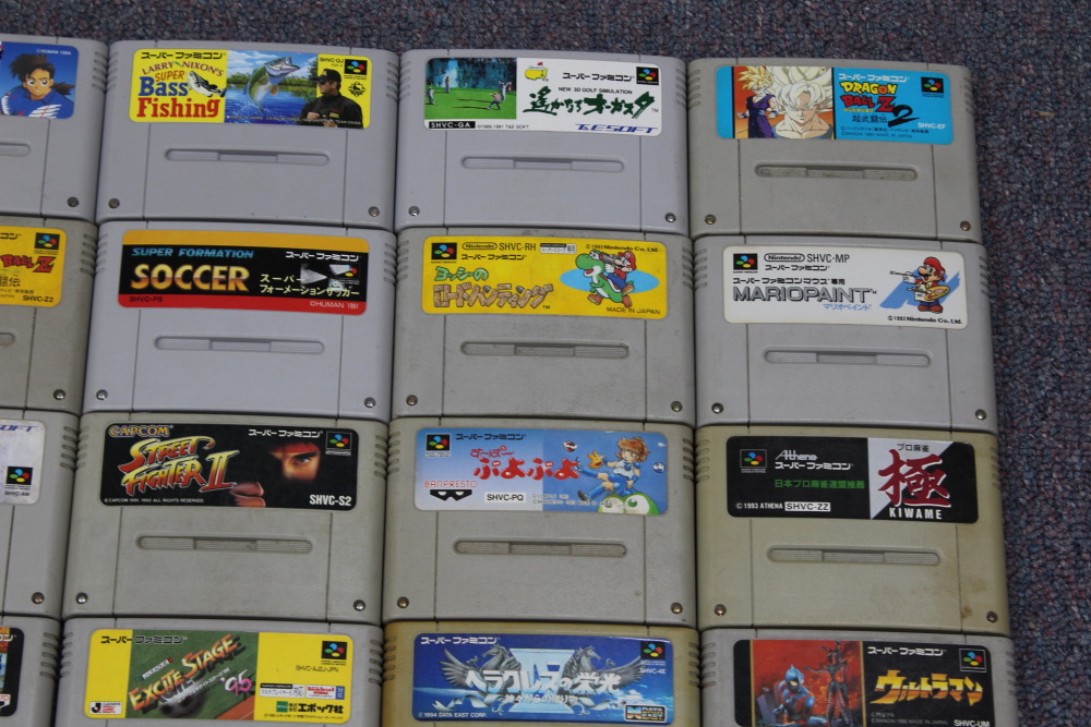 Wholesale Lot of 24 Nintendo Super Famicom Games SFC (Untested / Uncleaned)