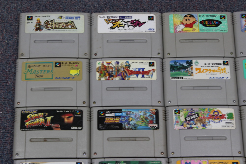 Wholesale Lot of 24 Nintendo Super Famicom Games SFC (Untested / Uncleaned)