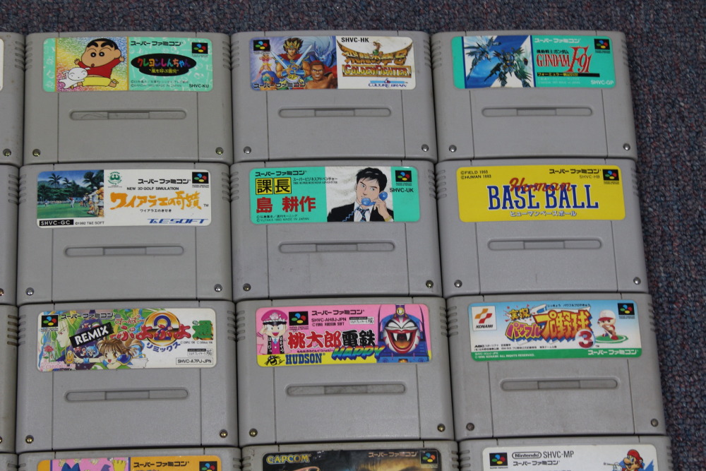 Wholesale Lot of 24 Nintendo Super Famicom Games SFC (Untested / Uncleaned)