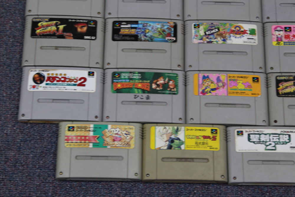 Wholesale Lot of 24 Nintendo Super Famicom Games SFC (Untested / Uncleaned)