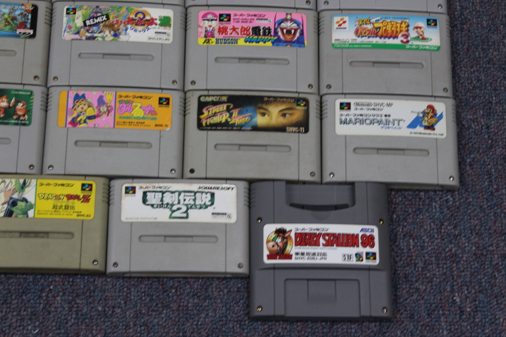 Wholesale Lot of 24 Nintendo Super Famicom Games SFC (Untested / Uncleaned)