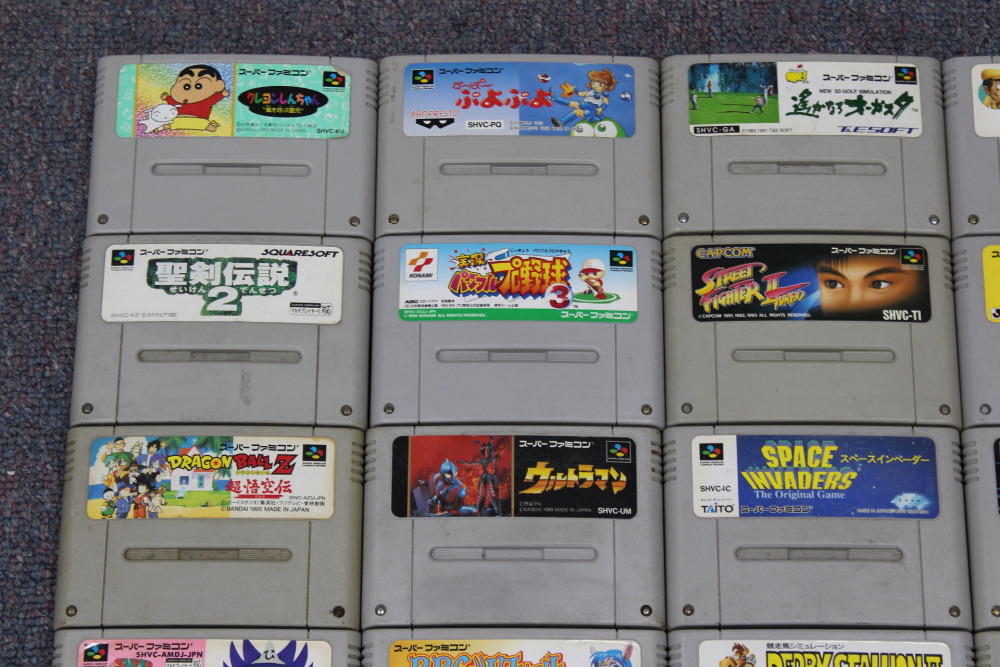 Wholesale Lot of 24 Nintendo Super Famicom Games SFC (Untested / Uncleaned)