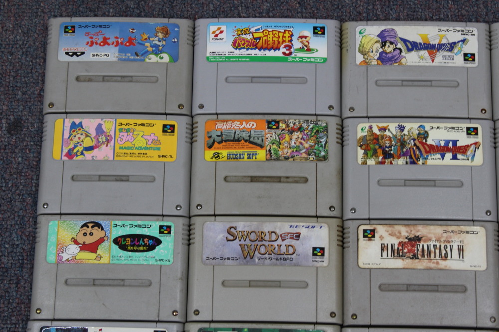 Wholesale Lot of 25 Nintendo Super Famicom Games SFC (Untested / Uncleaned)