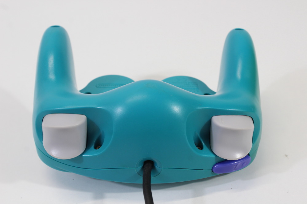 Official Nintendo Gamecube Controller Emerald Blue Teal OEM GC (B Discolored) Nintendo Gamecube GC