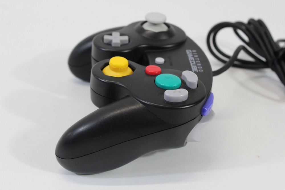 Official Nintendo Gamecube Controller Jet Black (A New Stick) Nintendo GameCube GC