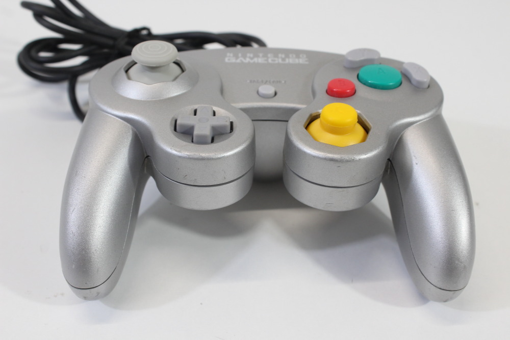 Official Nintendo Gamecube Controller Platinum Silver (A New Stick) Nintendo GameCube GC