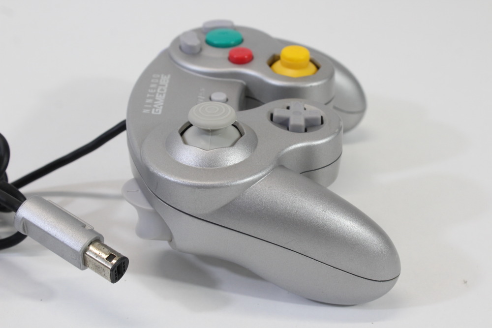 Official Nintendo Gamecube Controller Platinum Silver (A New Stick) Nintendo GameCube GC