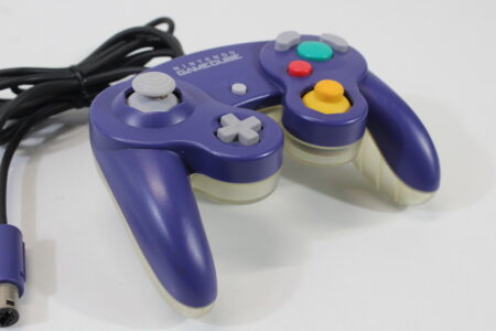 Official Nintendo Gamecube OEM Controller Purple x Clear (A) Nintendo GameCube GC
