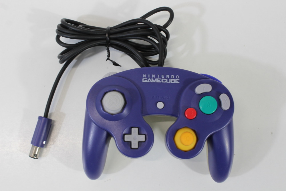 Official Nintendo Gamecube OEM Controller Purple x Clear (A) Nintendo GameCube GC