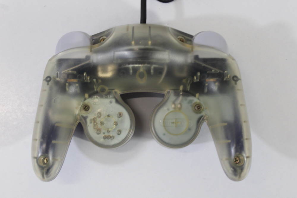 Official Nintendo Gamecube OEM Controller Purple x Clear (A) Nintendo GameCube GC