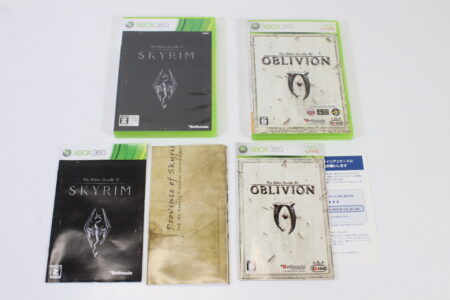 Lot of 2 The Elder Scrolls IV V OBLIVION & SKYRIM CIB (B) Microsoft XBOX 360