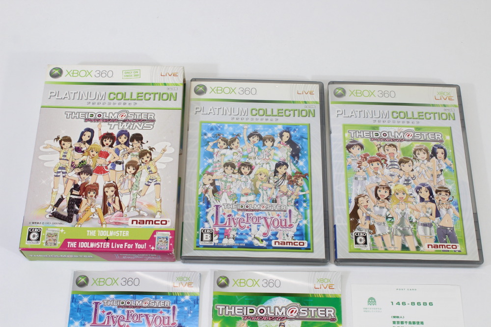 The Idolmaster Twins Double Pack The Idolmaster & Live For You CIB (B) Microsoft XBOX 360