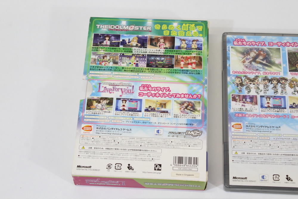 The Idolmaster Twins Double Pack The Idolmaster & Live For You CIB (B) Microsoft XBOX 360