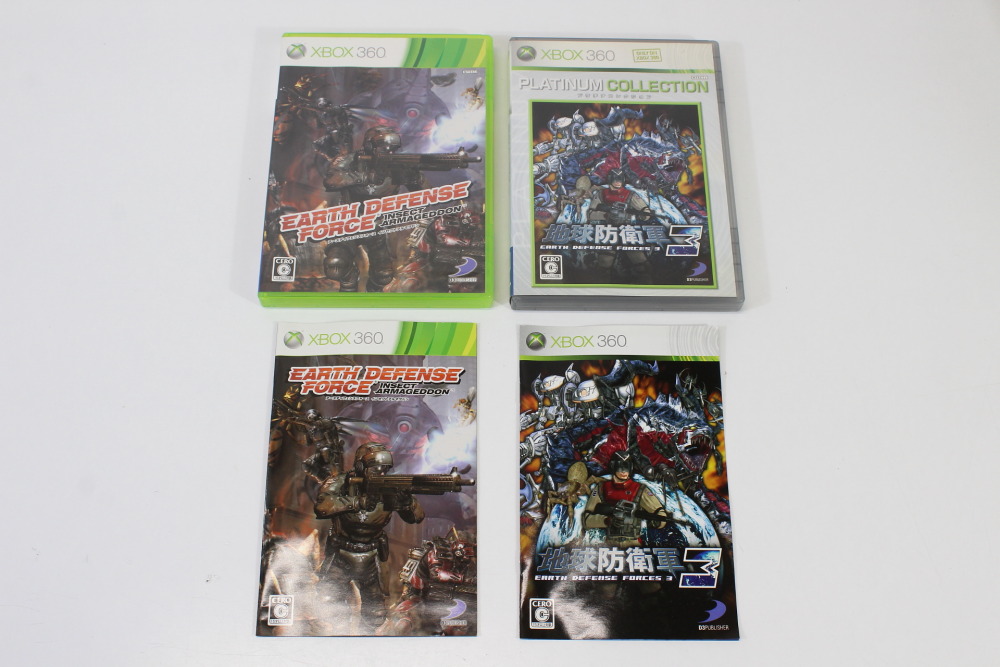 Lot of 2 Earth Defense Force 3 & Insect Armageddon CIB (B) Microsoft XBOX 360