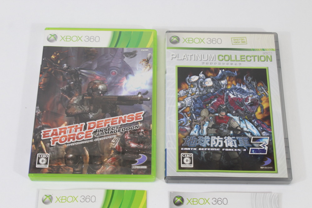 Lot of 2 Earth Defense Force 3 & Insect Armageddon CIB (B) Microsoft XBOX 360