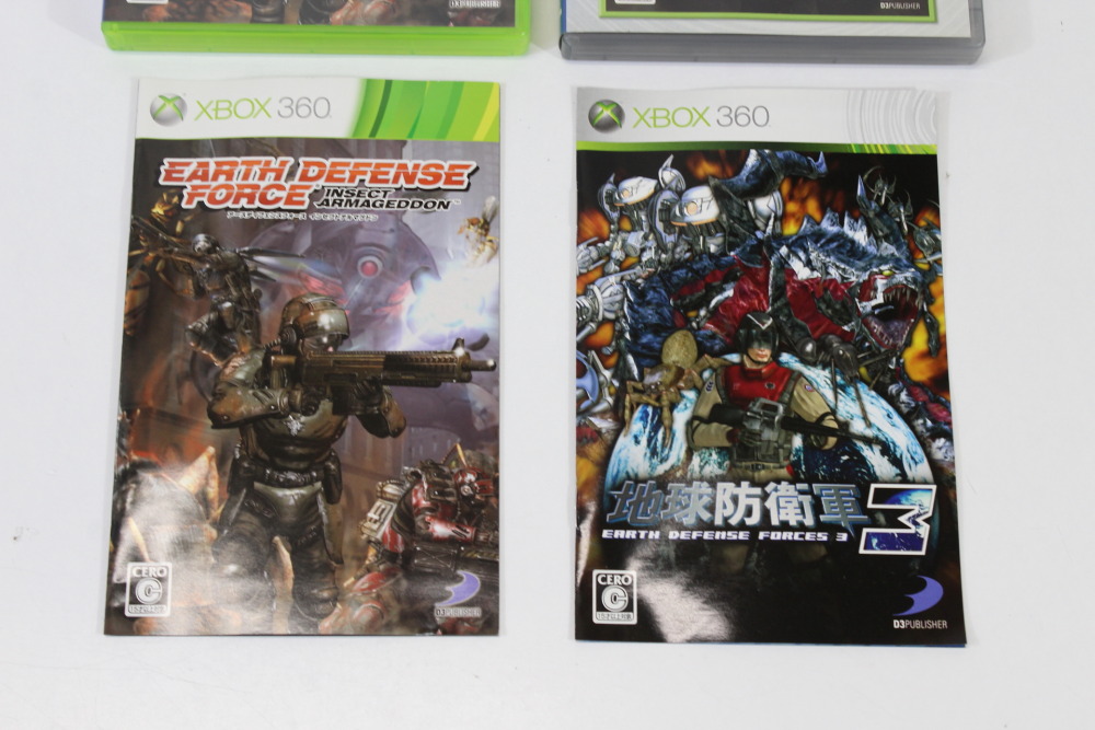 Lot of 2 Earth Defense Force 3 & Insect Armageddon CIB (B) Microsoft XBOX 360