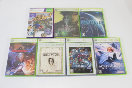 Lot of 7 Ace Combat 6 Devils May Cry 4 Earth Defense Force 3 Oblivion Star Ocean 4 Last Remnant Kinect Adventure CIB (B) Microsoft XBOX 360