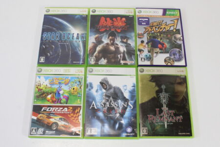 Lot of 6 Tekken 6 Assassin's Creed Forza 2 Atsumare Pinata Star Ocean 4 Kinect Adventure Last Remnant CIB (B) Microsoft XBOX 360
