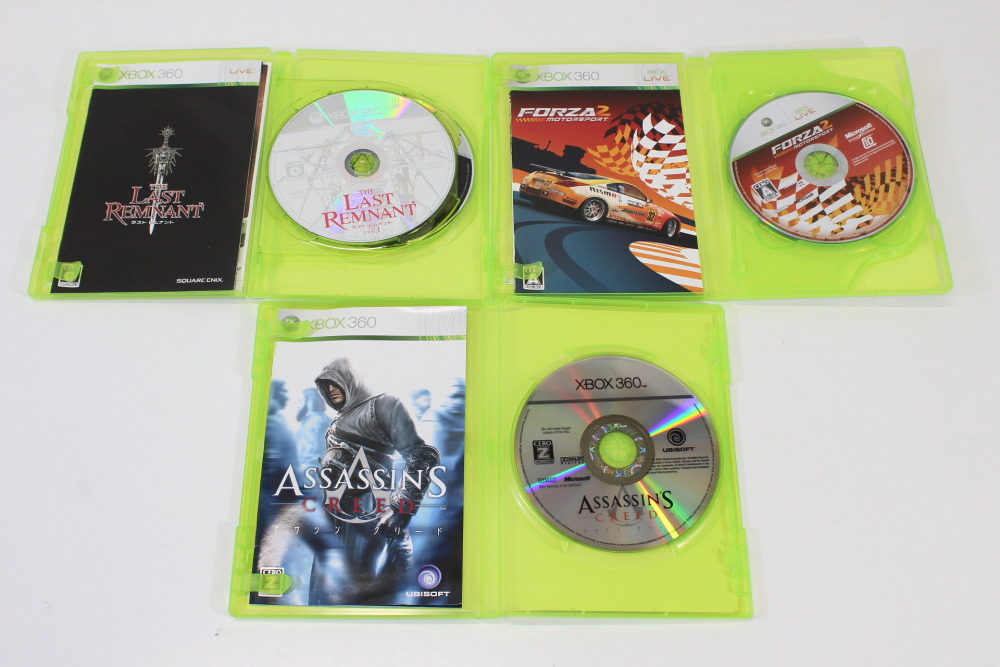 Lot of 6 Tekken 6 Assassin's Creed Forza 2 Atsumare Pinata Star Ocean 4 Kinect Adventure Last Remnant CIB (B) Microsoft XBOX 360