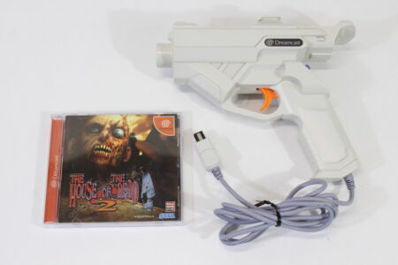 Official Light Gun Controller HKT-7800 W/ The House of the Dead 2 Game (B) SEGA Dreamcast DC
